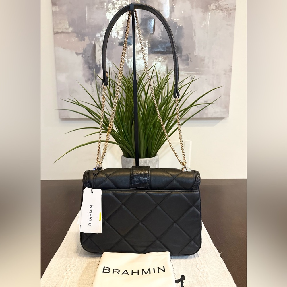 Brahmin Rosalie 2-way Quilted Leather Bag - Picture 3 of 9